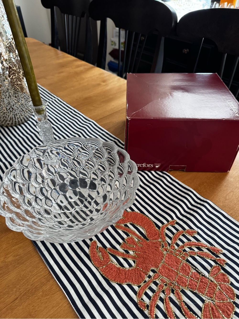 Orrefors Raspberry/Hallon Bowl - Anne Nilsson Design - Sweden Non Lead Crystal. - Picture 3 of 8